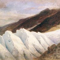 Au bas du Glacier des Bossons par Gabriel Loppé