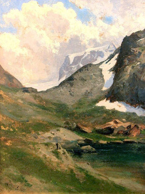 Mont Rose Par Gabriel Loppé Mont Rose Par Gabriel Loppé