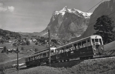 Wetterhorn, Grindelwald, train du Jungfraujoch par Gyger