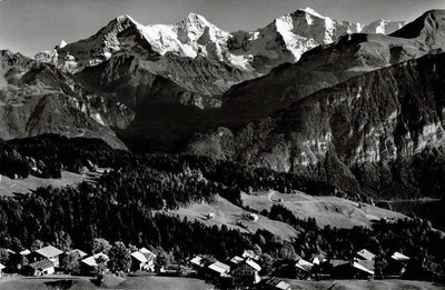 Vue de Beatenberg, alpes bernoises par Gyger