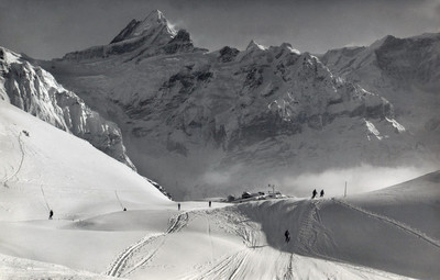 Lauteraarhorn, Schreckhorn vus de Grindelwald First par gyger