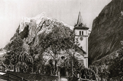 Wetterhorn vu de Grindelwald par Gyger