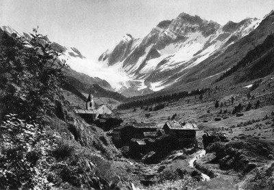 Dans le Lötschental, un des hameaux de Blatten par Gyger