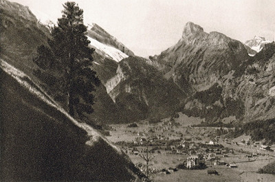 Kandersteg, vue vers la Gemmi par Gyger