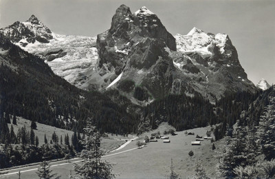 Dossenhorn, Wellhorn, Wetterhorn, vus de Rosenlaui par Gyger