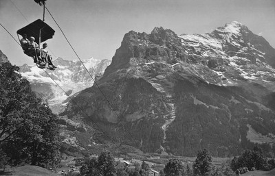 Télésiège Grindelwald First, Fiescherhorn, Eiger par Gyger