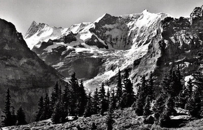 Finsteraarhorn et Fiescherhorn par Gyger