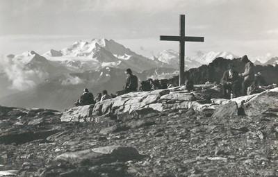 Mischabels vus du Lötschenpass par Gyger