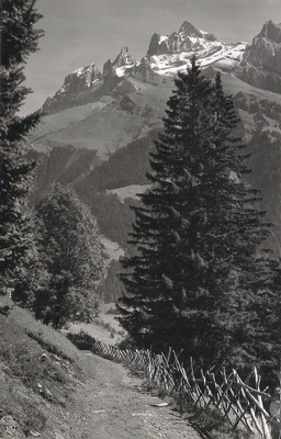 Dents du Midi vues de Champéry par Gyger
