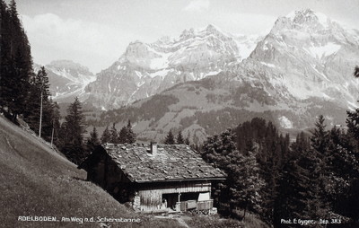 Vers Schermtanne au dessus d'Adelboden par Gyger