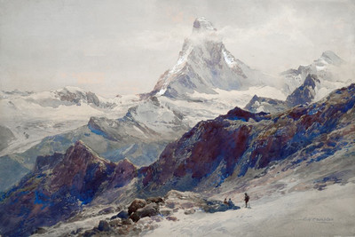 Matterhorn par Edward Theodore Compton Matterhorn par Edward Theodore Compton