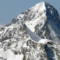 La Dent Blanche et l'Ober Gabelhorn en face (La Verte en distance) depuis l'Alphubel