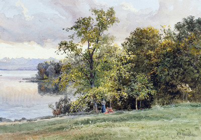 Au Starnberger See par Edward Theodore Compton Au Starnberger See par Edward Theodore Compton