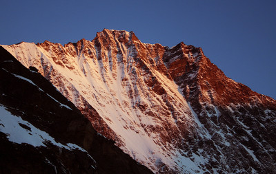 lever de soleil: face E du Dom