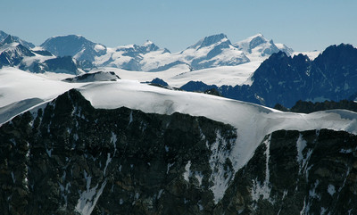 La Serpentine et les 4000 de Saas Fee : Alphubel, Allalinhorn, Rimpfischhorn, Strahlhorn, par omα