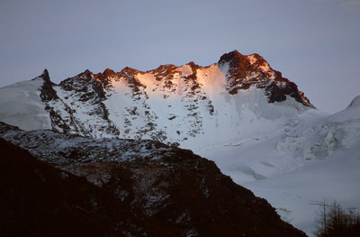 Rimpfischhorn au couchant, par omα