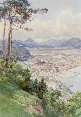 Bregenz, Bodensee, Alpes autrichiennes par Edward Theodore Compton Bregenz, Bodensee, Alpes autrichiennes par Edward Theodore Compton