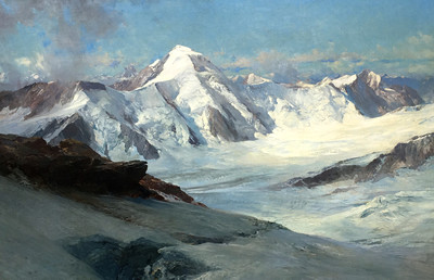 Aletschhorn en 1912 par Edward Theodore Compton Aletschhorn en 1912 par Edward Theodore Compton