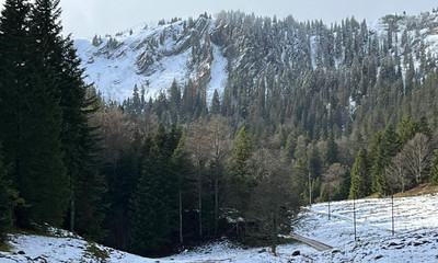 La via vue de la route du Vuarne
