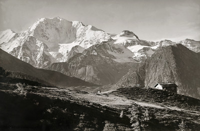 Fletschhorn vu de Saflischhütte par Gyger