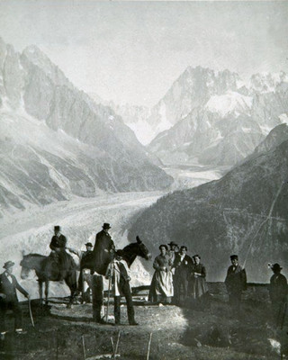 Devant la Mer de glace par Braun Devant la Mer de glace par Braun
