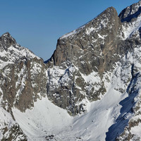 Corno Stella et Rifugio Bozano, de la Tête S des Bresses