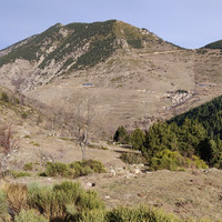 Mantet et son col vu du vallon de l'Alemany