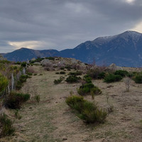 sommet, Canigou en arrière plan