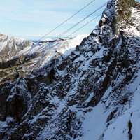 L'aiguille Collangettes, vue depuis le sud-ouest