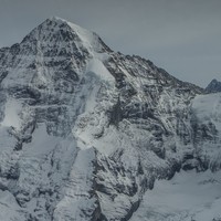 Mönch, versant Nord (vue aérienne)