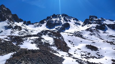 Pic de Rulhe depuis le col des Calmettes Pic de Rulhe depuis le col des Calmettes