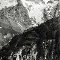 La Meije vue de la Grave en 1907