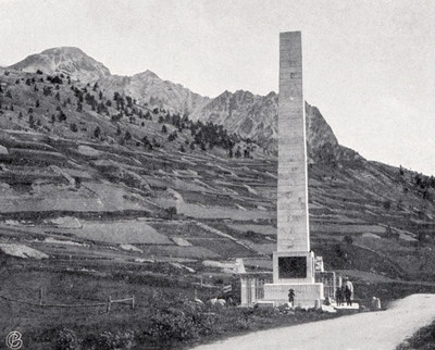 Col de Montdenèvre (sic) et Mont Chaberton en 1900 par le TCF