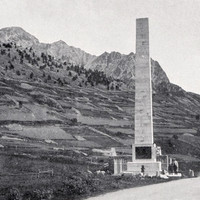 Col de Montdenèvre (sic) et Mont Chaberton en 1900 par le TCF