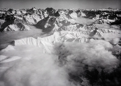 La Muzelle, Ecrins, Ailefroide, Olan, Viso, La Salette sous les nuages devant à gauche, par Werner Friedli La Muzelle, Ecrins, Ailefroide, Olan, Viso, La Salette sous les nuages devant à gauche, par Werner Friedli