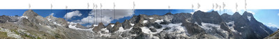 Panorama depuis le refuge de la Selle Panorama depuis le refuge de la Selle