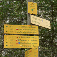 Panneau du col de la Doriaz