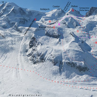 Massif du Mont-Rose depuis Gornergrat, topo