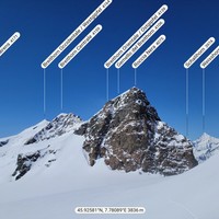sous Pollux, Pano NW: Breithorns, Schwarztor