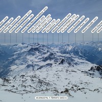 Sortie de la Via Ferrata Bettolina: Panorama sur la descente à ski