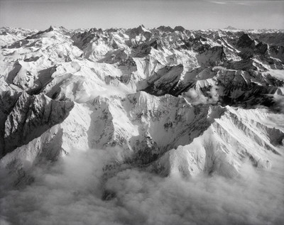 Armet - Rocher du Lac et massif des Ecrins W par Werner Friedli Armet - Rocher du Lac et massif des Ecrins W par Werner Friedli