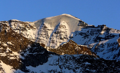 Grande Ciamarella depuis le refuge des Evettes