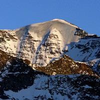 Grande Ciamarella depuis le refuge des Evettes