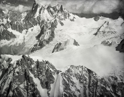 Glacier du Géant 31 août 1957 par Werner Friedli Glacier du Géant 31 août 1957 par Werner Friedli