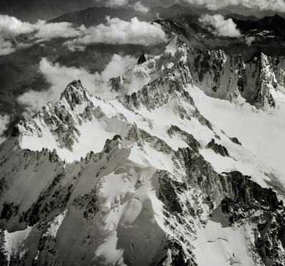 Aiguille d'Argentière, Tour Noir, Mont Dolent, par Werner Friedli Aiguille d'Argentière, Tour Noir, Mont Dolent, par Werner Friedli