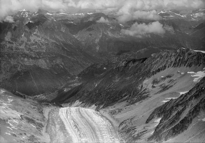 Glacier d'Argentière en 1964 par Werner Friedli Glacier d'Argentière en 1964 par Werner Friedli