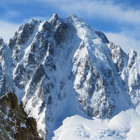 Aiguille Verte depuis le col du Chardonnet