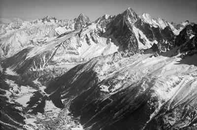 Aiguille Verte, Chamonix en 1949 par Werner Friedli Aiguille Verte, Chamonix en 1949 par Werner Friedli