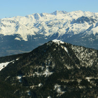De Charman Som, Vue sur Belledonne par Etienne Baudon
