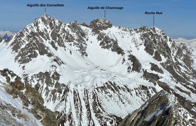 Aiguille des Corneillets, Aiguille de Chanrouge, Roche Nue